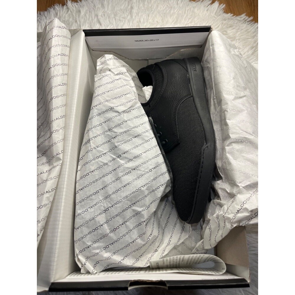 Men's US Size 9.5 Aldo Pressure Sneaker - Black - Brand New, Never Used with Box